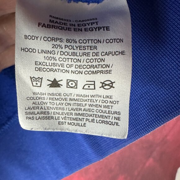 NIKE SPORTSWEAR "JUST DO IT" MEN'S PULLOVER HOODIE, BLUE, KANGAROO POCKETS, M - Picture 11 of 11